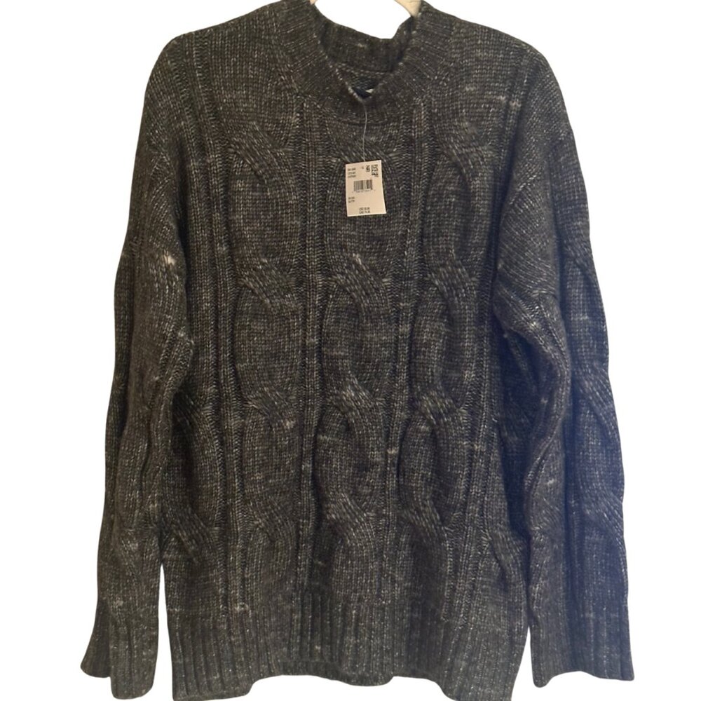 NWT | American Eagle Oversized Cable Knit Crewneck Sweater | XXS